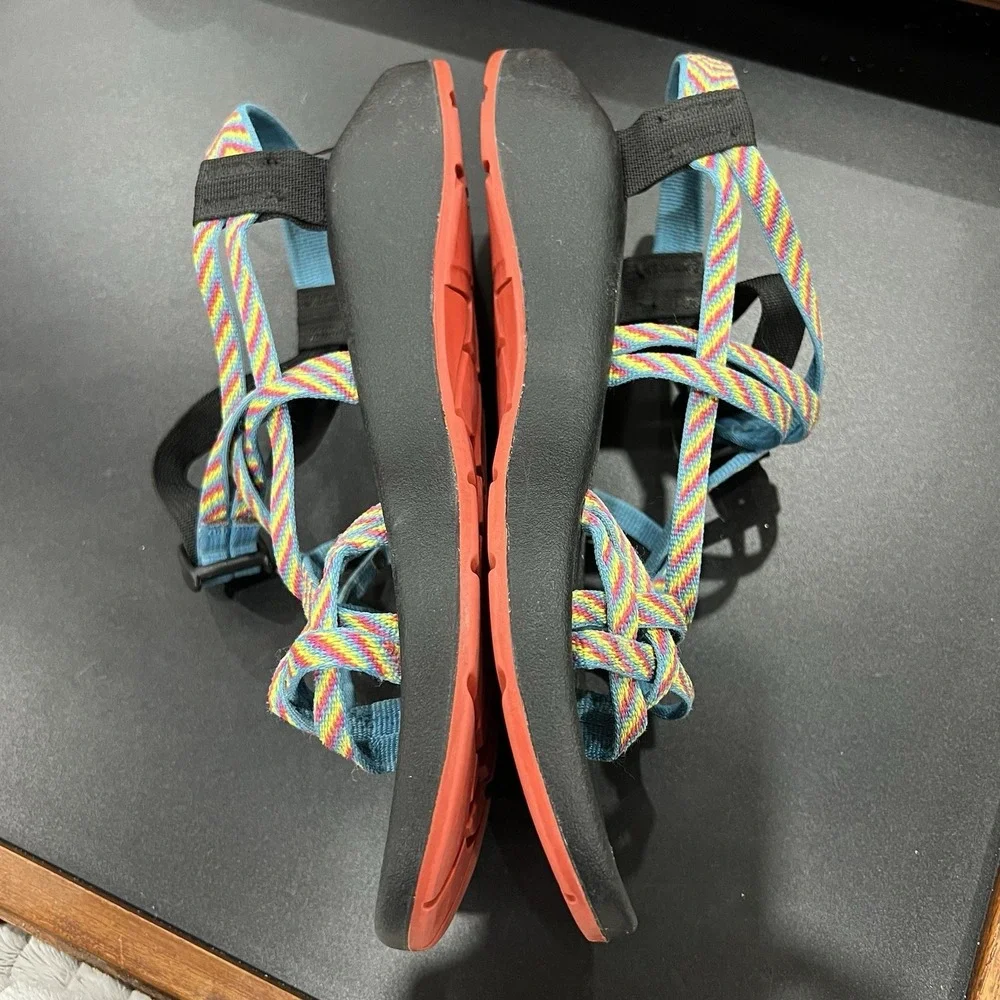 Chaco ZX2 Multi-Color Fabric Slip-on Women's US 10 Trail Hiking Sandals Shoes